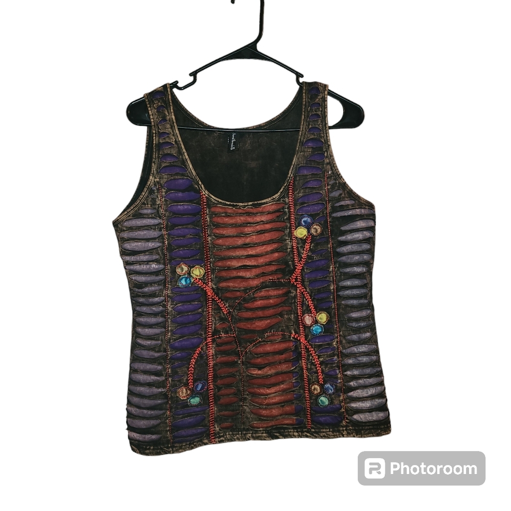 Sacred Threads Multicolor Tank Top